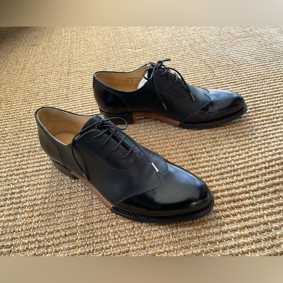 The Office of Angela Scott Mr. Evans wingtip oxford in black, size 39 wide - Picture 3 of 10